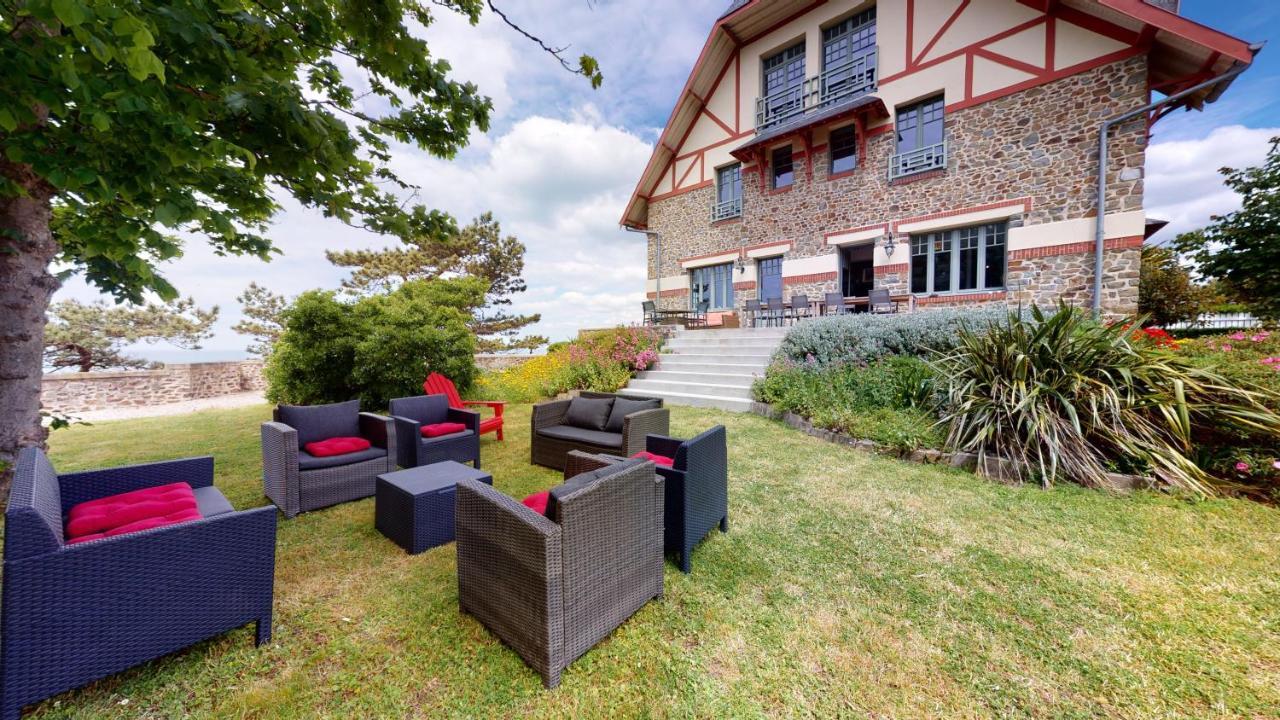 Les roches Grises, Luxueuse villa face mer, 4étoiles, SPA et jardin panoramique, société La Clef Decamp Granville Exterior foto