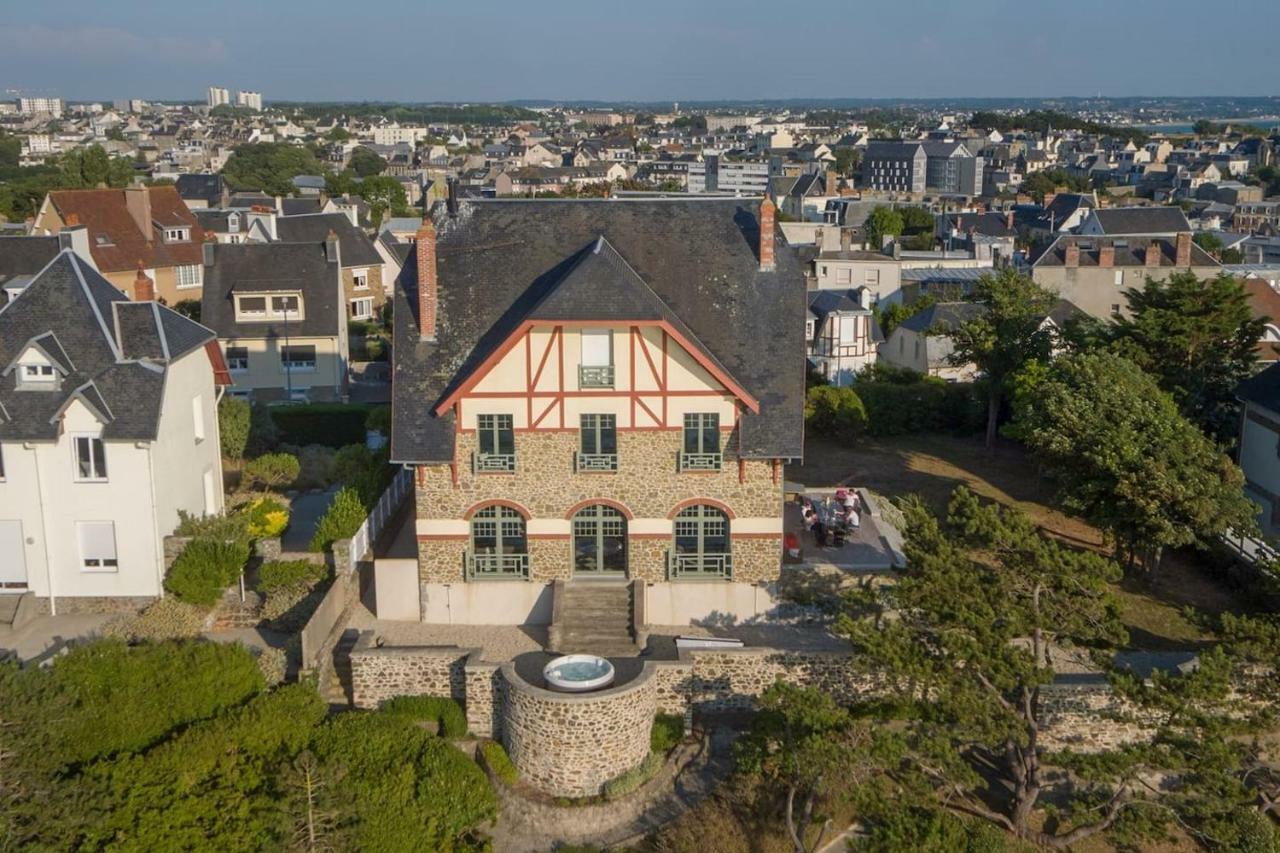 Les roches Grises, Luxueuse villa face mer, 4étoiles, SPA et jardin panoramique, société La Clef Decamp Granville Exterior foto